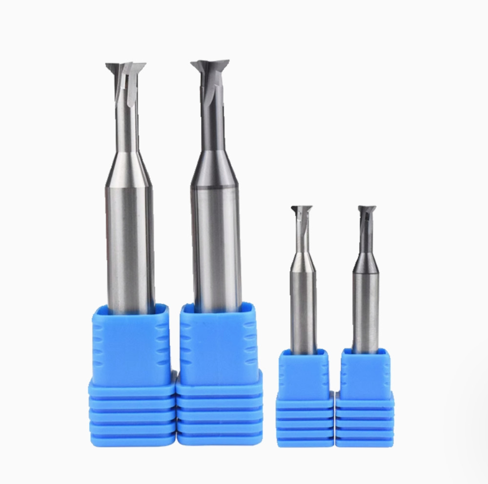 Baoke HRC55 4 Flute Dovetail Cutter 2mm-12mm 4mm 6mm 8mm 12mm CNC Metal Lathe Milling Cutter 4 Slot Dovetail Milling Cutter 1.5mm